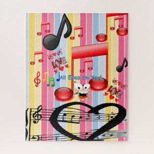 Puzzles Colorful Stripe Musician