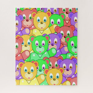 Puzzles Colorful Teddy Bears Legpuzzel