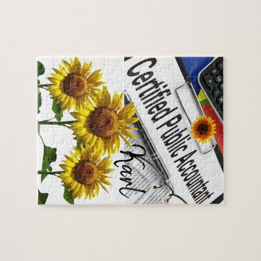 Puzzles comptables de tournesol (Horizontal)