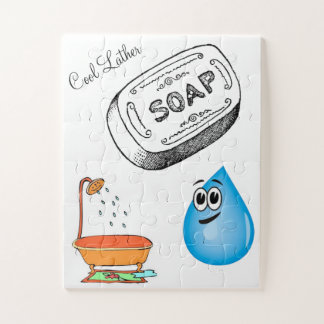 Puzzles Cool Lather Bathroom Legpuzzel