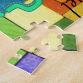 Puzzles Couleurs Carré Numéros Alphabet (Côté)