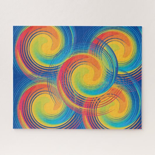 Puzzles couleurs colorées (Horizontal)