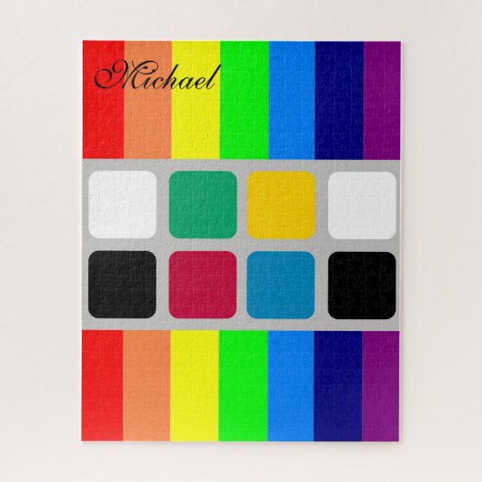 Puzzles couleurs vives Motif (Vertical)