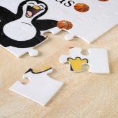 Puzzles Cour de basket-ball Penguin blanc et noir (Côté)