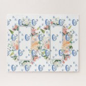 Puzzles cygne blanc floral (Horizontal)