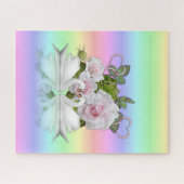 Puzzles Cygnes blancs Couleurs pastel (Horizontal)