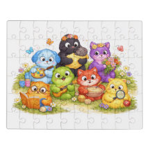 Puzzles d'animaux mignons pour les enfants