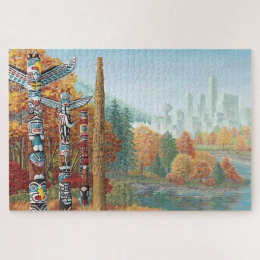 Puzzles d'art de Vancouver Canada - deux mondes (Horizontal)
