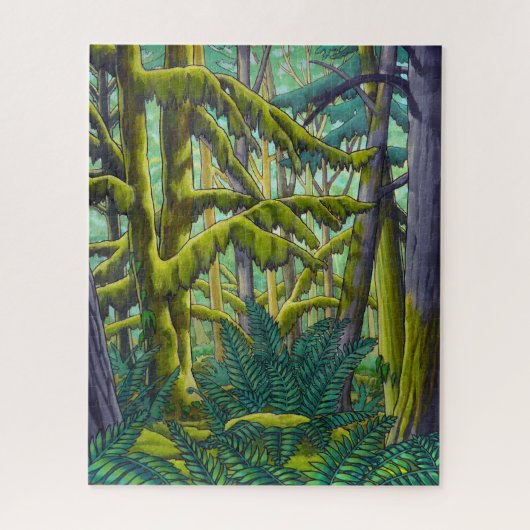 Puzzles d'art paysager du Canada - Forêt ancienne (Vertical)