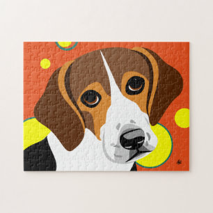 Puzzles de chien Beagle colorés