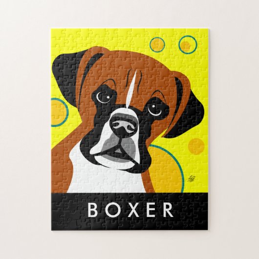 Puzzles de chien Boxer contemporain (Vertical)
