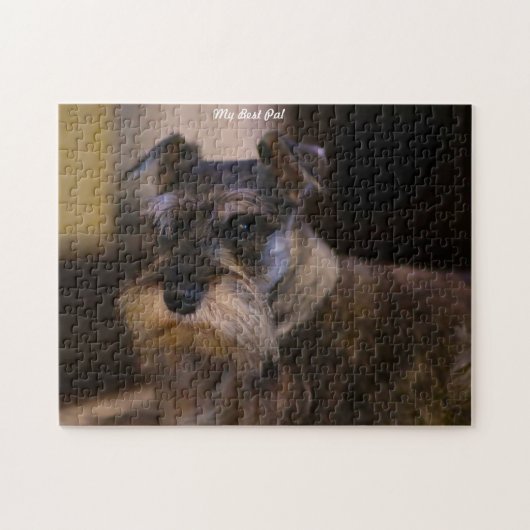 Puzzles de chien Schnauzer. (Horizontal)