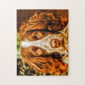 Puzzles de chien Springer Spaniel. (Vertical)