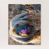 Puzzles de chien Terrier Tibétain. (Vertical)