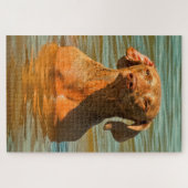 Puzzles de chiens Weimaraner. (Horizontal)