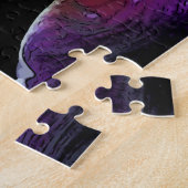 Puzzles de fleurs d'iris violettes et blanches (Côté)