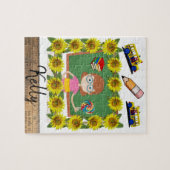 Puzzles de l'enseignant de tournesol (Horizontal)