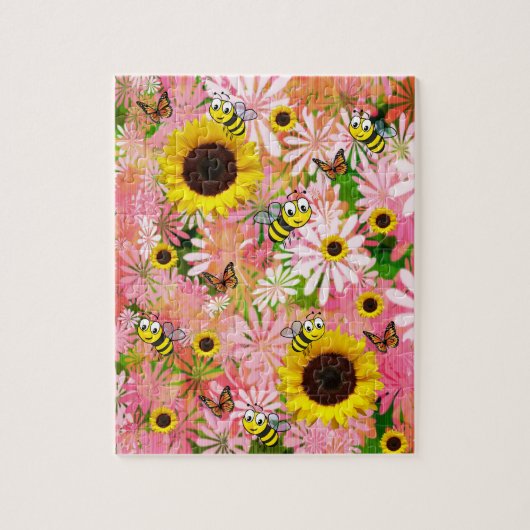 Puzzles de Sunflower Bumblebee (Vertical)