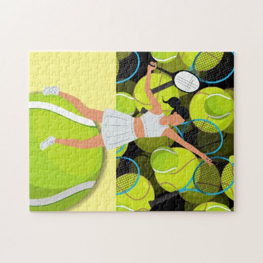 Puzzles de tennis pour une joueuse (Horizontal)