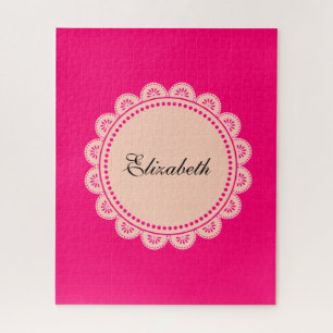 Puzzles Dentelle rose