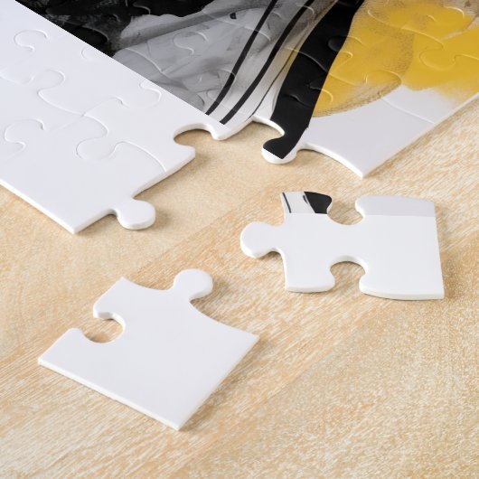 Puzzles Dog Red Hearts Happy Valentine's Day (Côté)