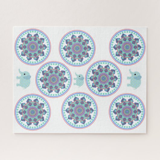 Puzzles Elephant Mandala (Horizontal)