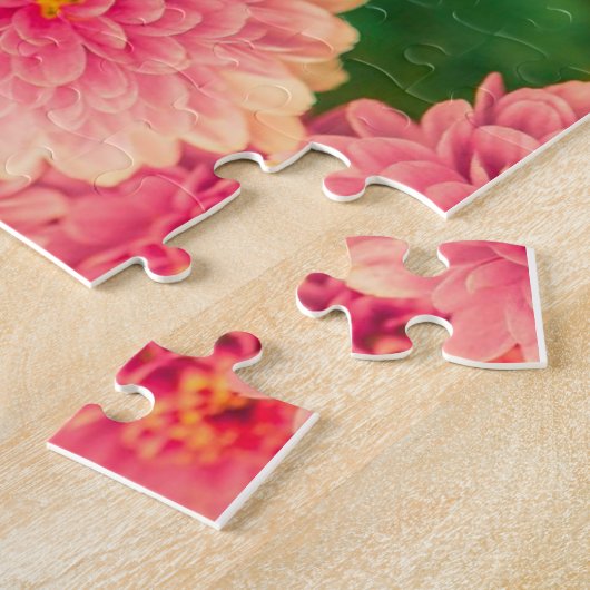Puzzles Eléphant Rose Floral (Côté)