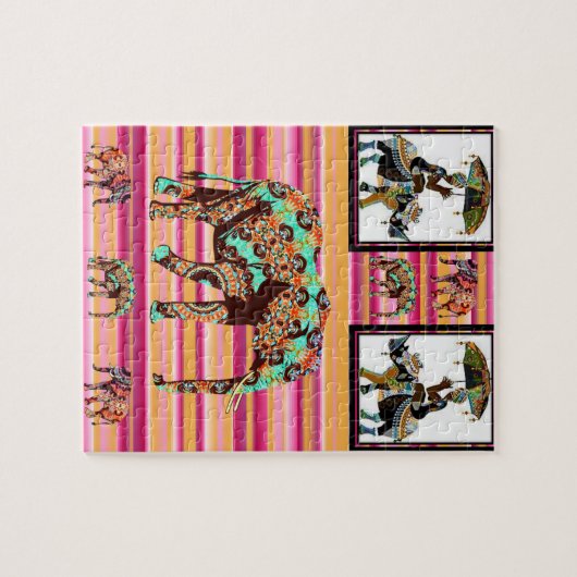 Puzzles Eléphants Africains (Horizontal)