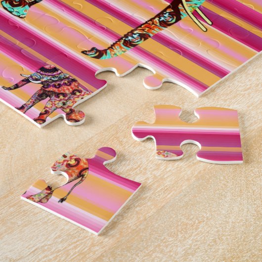 Puzzles Eléphants Africains (Côté)