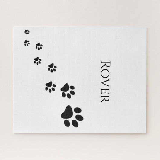 Puzzles Empreintes de pattes noirs (Horizontal)