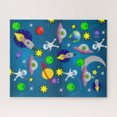 Puzzles Espaces Aliens Astronautes (Horizontal)