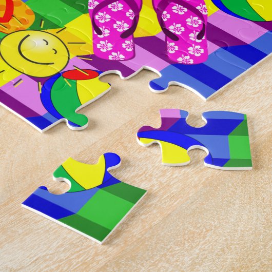 Puzzles Été Fun Flip Flops Soleil (Côté)