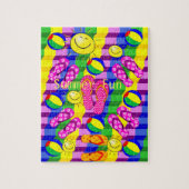 Puzzles Été Fun Flip Flops Soleil (Vertical)