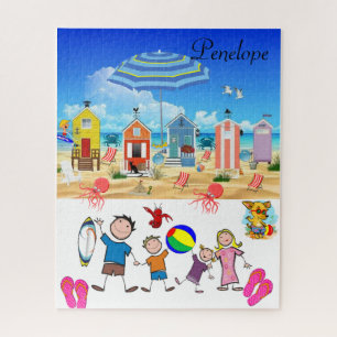 Puzzles Family Beach Fun Octopus