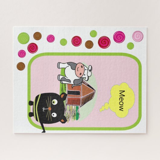 Puzzles Farm Cat Meow Cow (Horizontal)