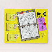 Puzzles Feline Cat Kitten Eat Nap Notes de lecture (Horizontal)