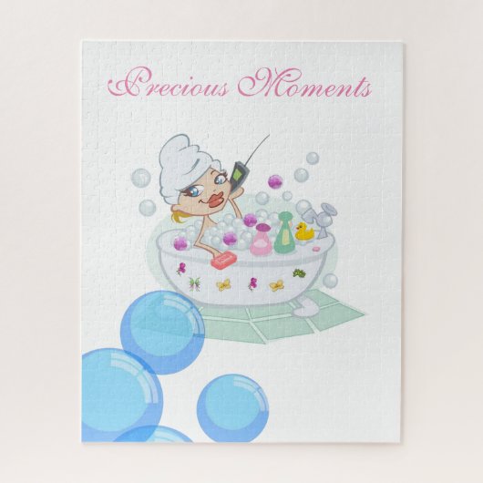 Puzzles Fille Bain Temps Bain Bain Bain Bubbles Ca (Vertical)