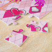 Puzzles Flamant rose rose Fairy Rainbow Sun (Côté)