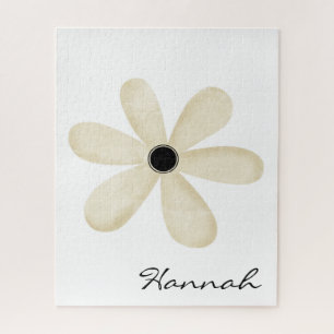Puzzles Fleur Florale Beige