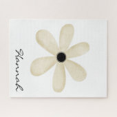 Puzzles Fleur Florale Beige (Horizontal)