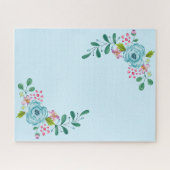 Puzzles Fleurs Florales Bleues (Horizontal)