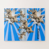 Puzzles Floral 3d Chats Blue Grey (Horizontal)