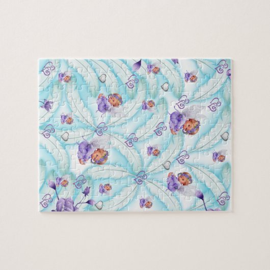 Puzzles Floral Angel Coeurs (Horizontal)