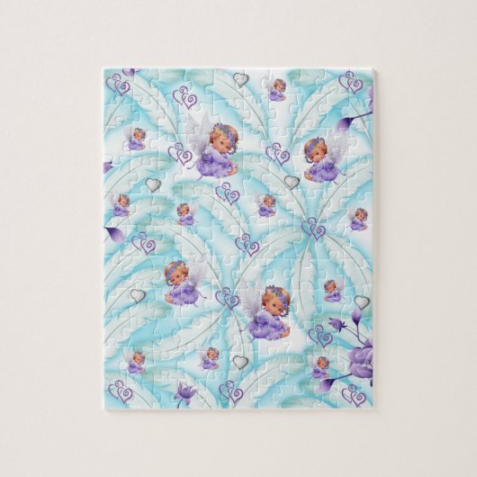 Puzzles Floral Angel Hearts Legpuzzel (Verticaal)