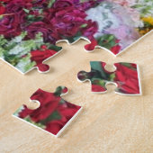 Puzzles Floral Blanc Chat Red Bow Cravate (Côté)