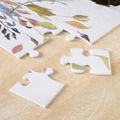 Puzzles Floral Blanc Teddy Ours Rouge Coeurs (Côté)