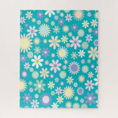 Puzzles Floral bleu (Vertical)