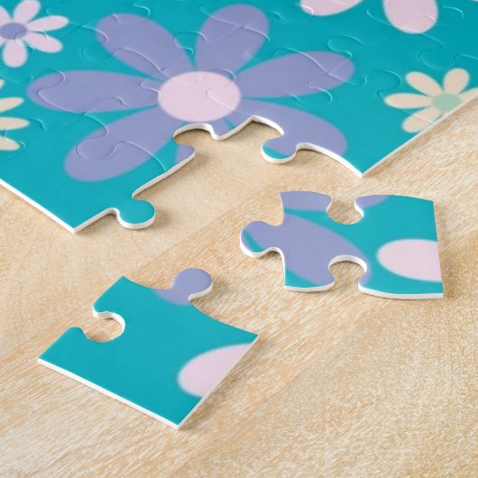 Puzzles Floral bleu (Côté)