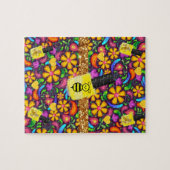 Puzzles Floral Jaune Bumblebee Fleurs (Horizontal)