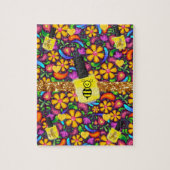 Puzzles Floral Jaune Bumblebee Fleurs (Vertical)